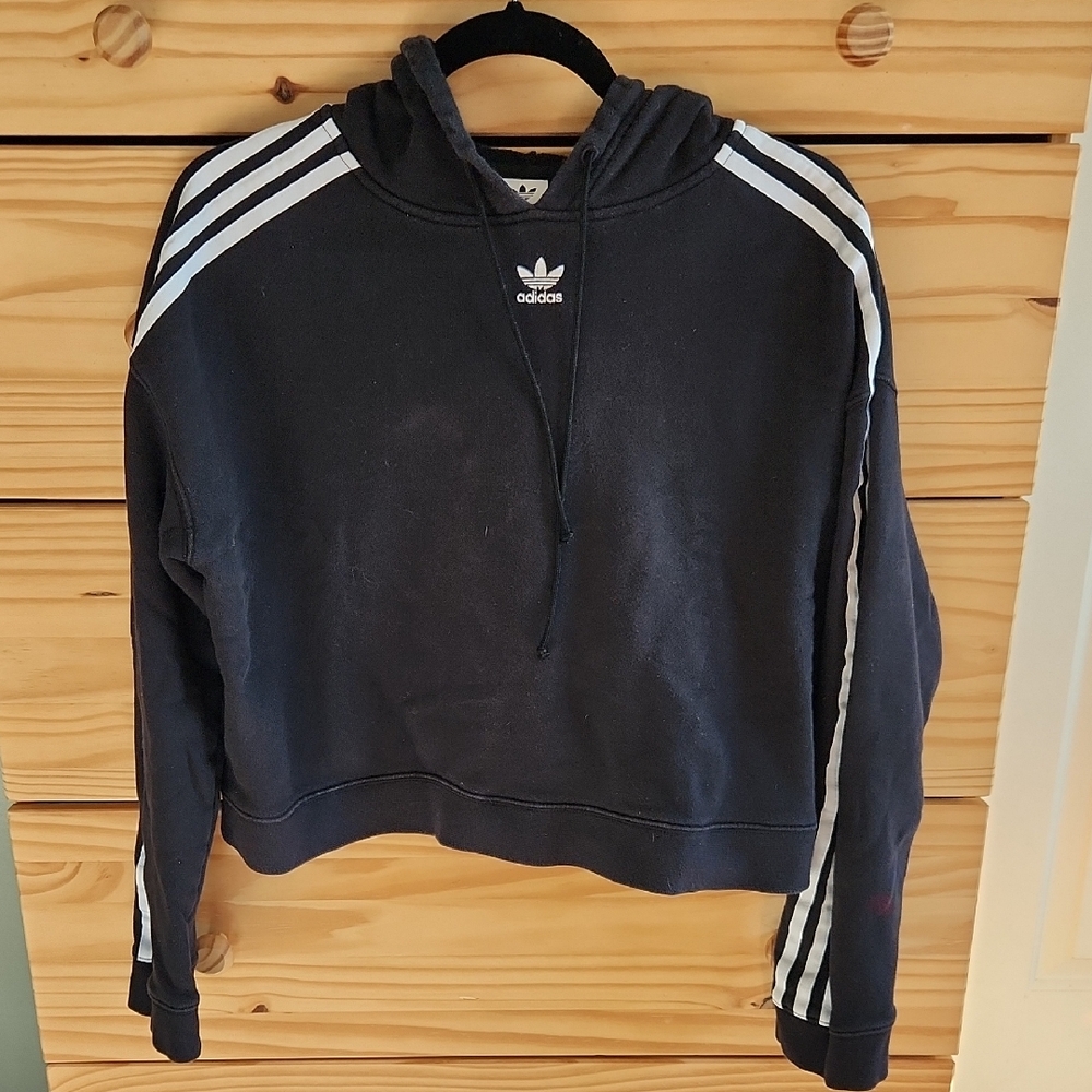 Adidas Black Pullover with White Accents